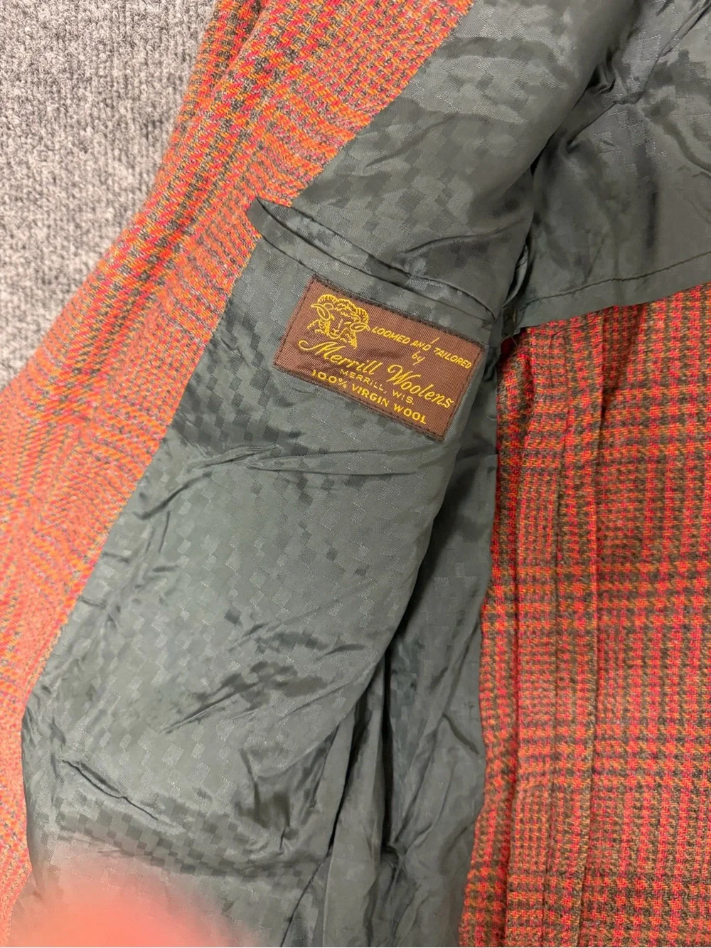 Merrill Woolens classic orange